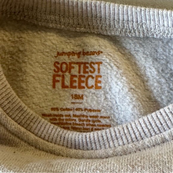 Jumping Beans - Cream Sweatshirt with Fox and Bird Print - Picture 2 of 4